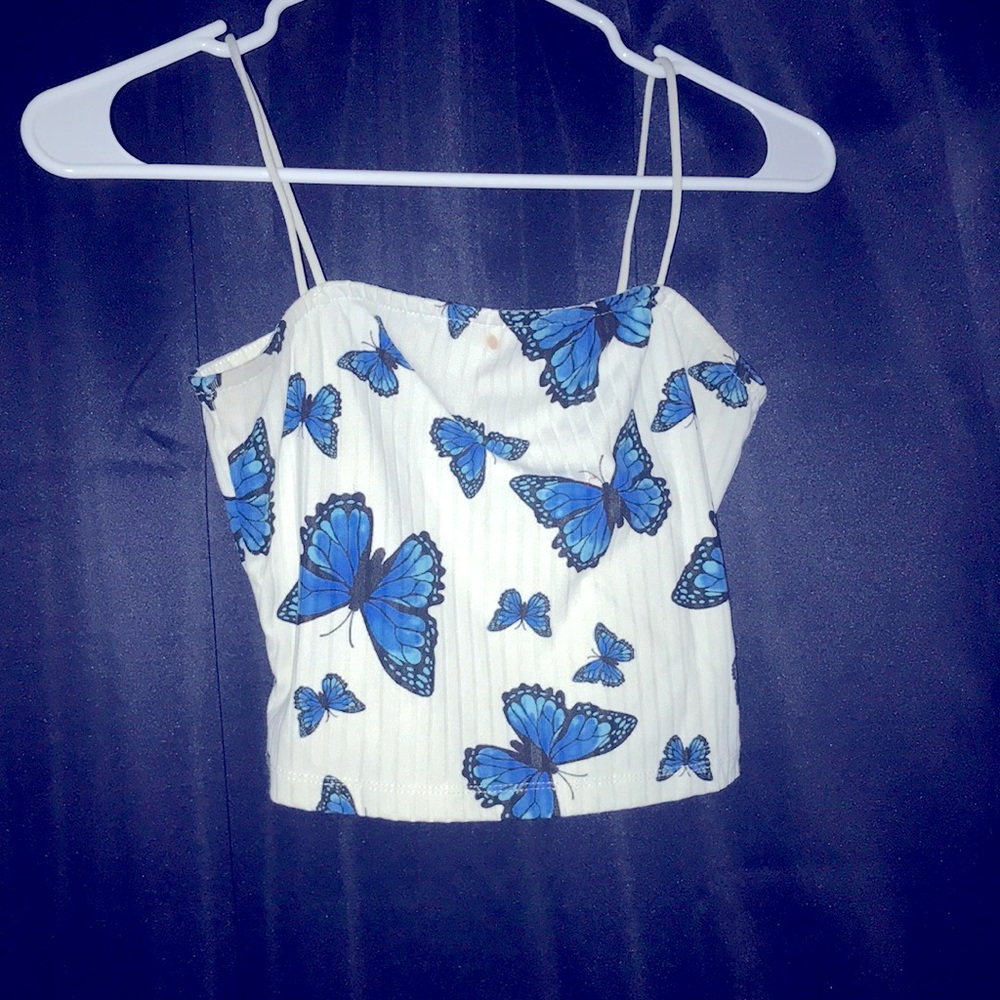Butterfly crop top